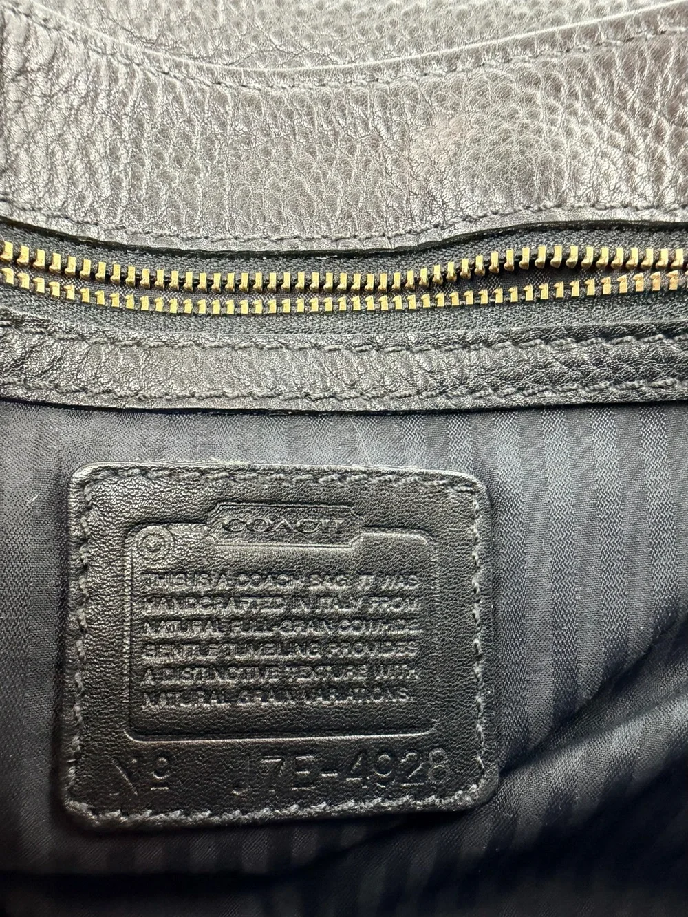 Coach Black Sonoma Flap Pebbled Leather Brass Hardware style J7E-4828